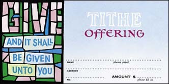 Tithe Offering Envelope