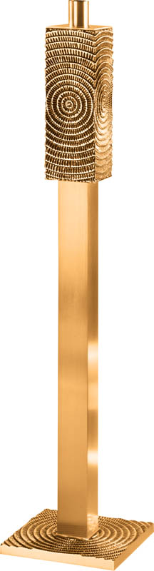 48" High Polish Bronze Finish Paschal Candlestick