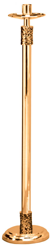 48" High Polish Bronze Paschal Candlestick