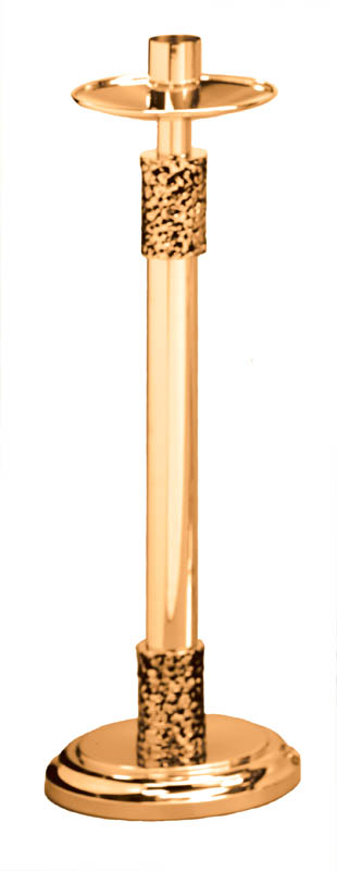 28" High Polish Bronze Paschal Candlestick