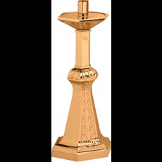 28" High Polish Bronze Paschal Candlestick