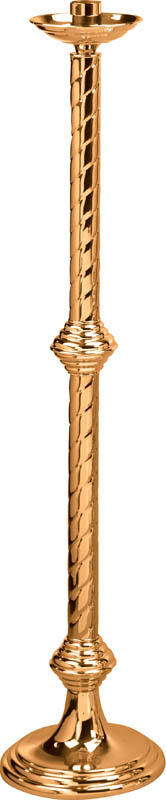 48"High Polish Bronze Paschal Candlestick