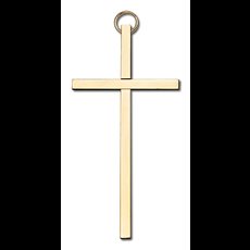 4 inch Plain Polished Cross SKU 617759877175