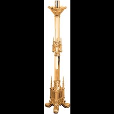 44" High Polish Bronze Paschal Candlestick