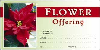 Christmas Flower Offering Env