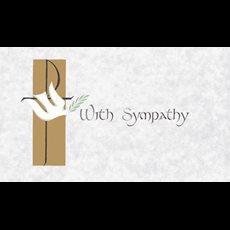 With Sympathy Mass Card
