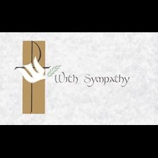 With Sympathy Mass Card With Sympathy Mass Card