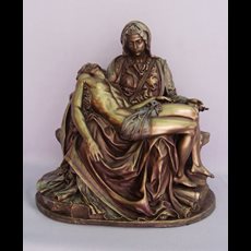 10" Bronzed Resin Pieta