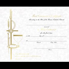Parchment Communion Cert Parchment Communion Cert