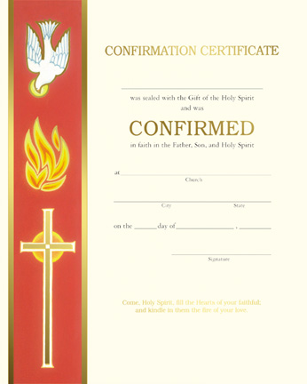 Confirmation Cert
