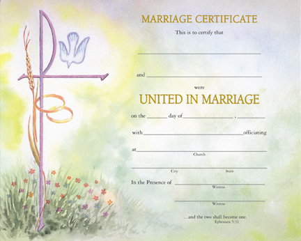 Marriage Certificate