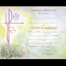Marriage Certificate Marriage Certificate