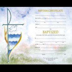 Baptism Certificate Baptism Certificate