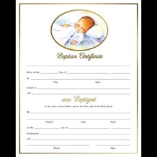 Baptism Certificate