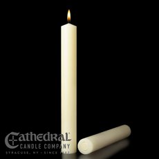 Brighten your next church service with these lovely 100% beewax candles 100% Beeswax Candles 2" x 17" All Purpose End