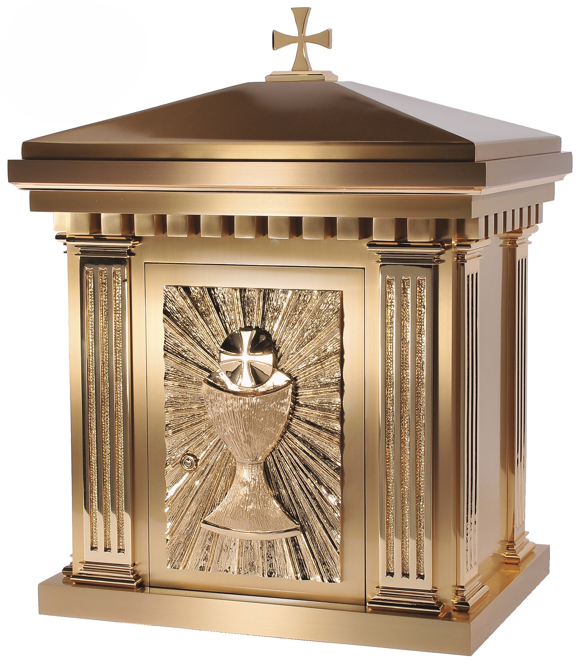 Tabernacle with Classic Chalice and Host