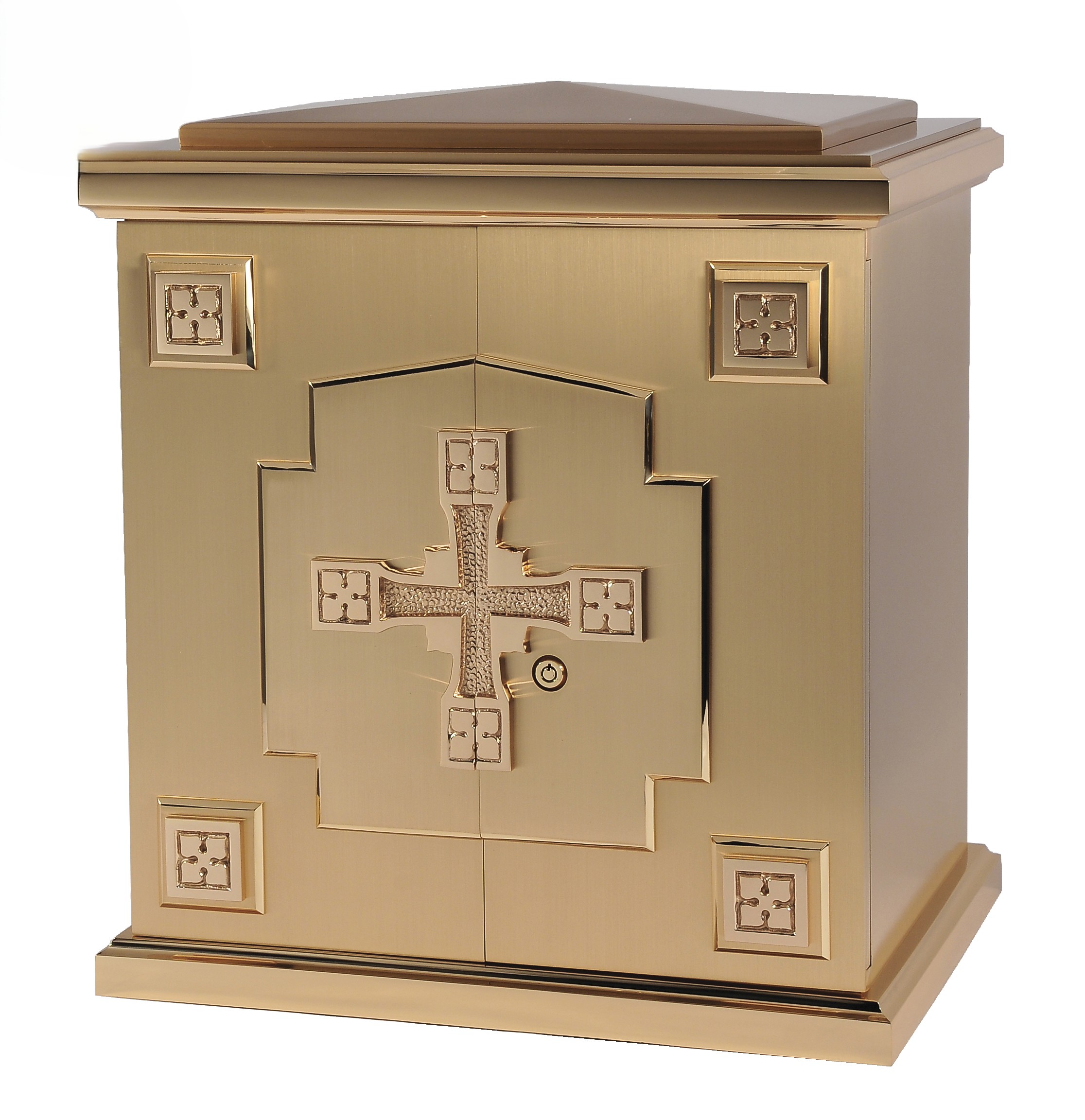 Tabernacle with Cross and Corner Medallions