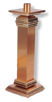 Gold Tiered Pedestal Candle Stand
