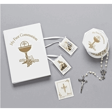 5pc Girl's White Communion Set SKU 12269