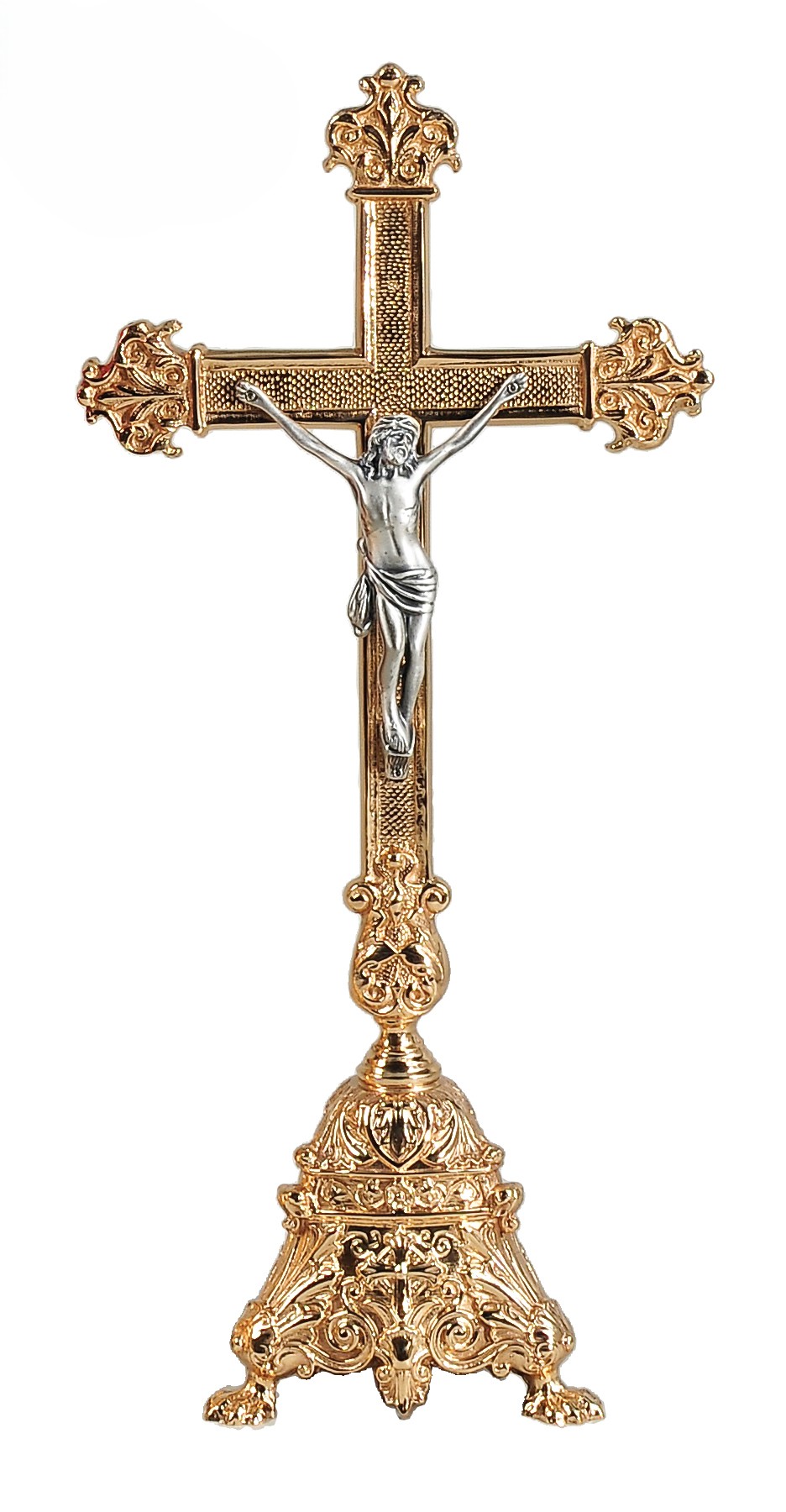 Baroque-Style Altar Crucifix
