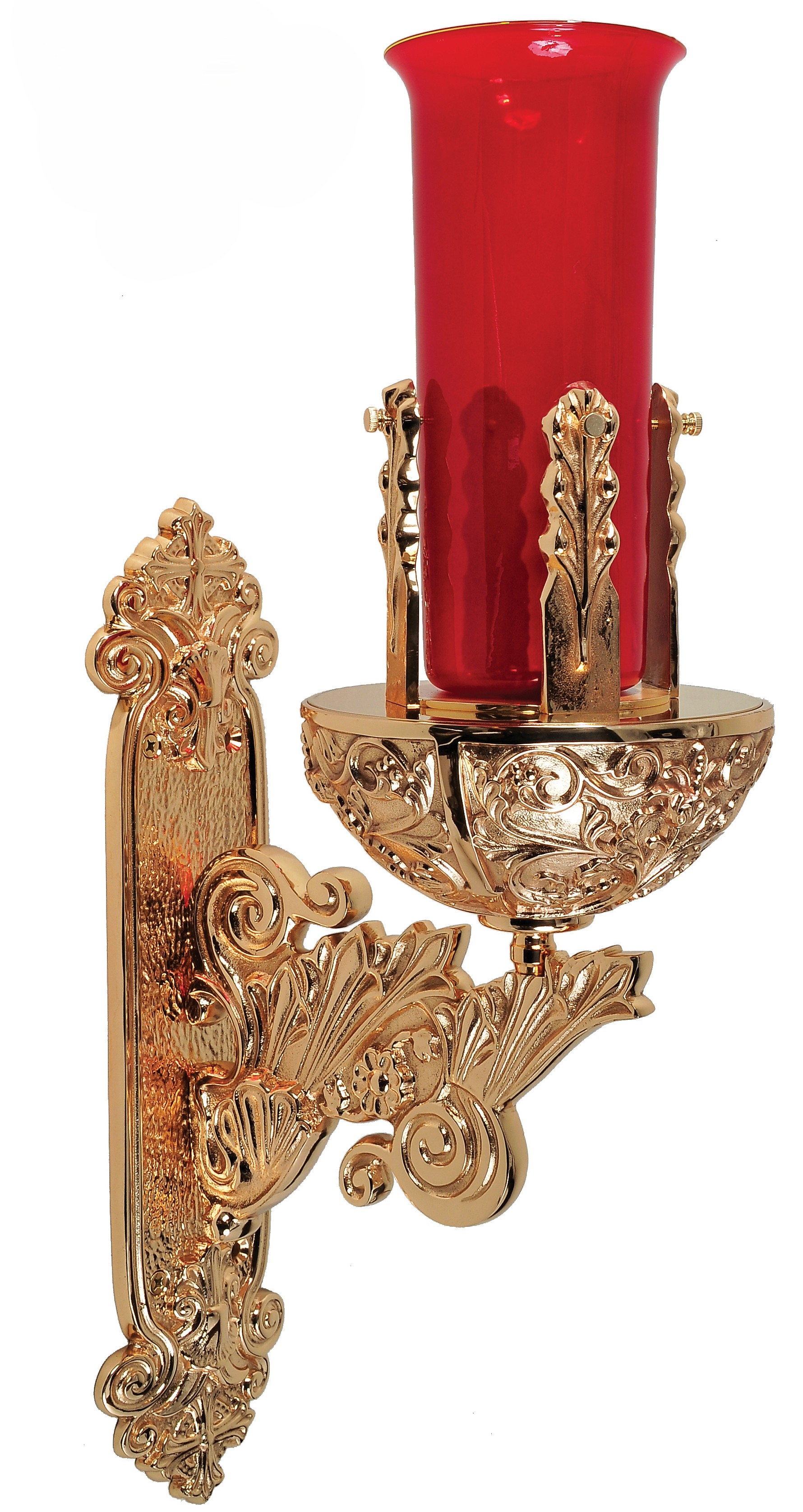 Ornate Bronze Wall Sconce