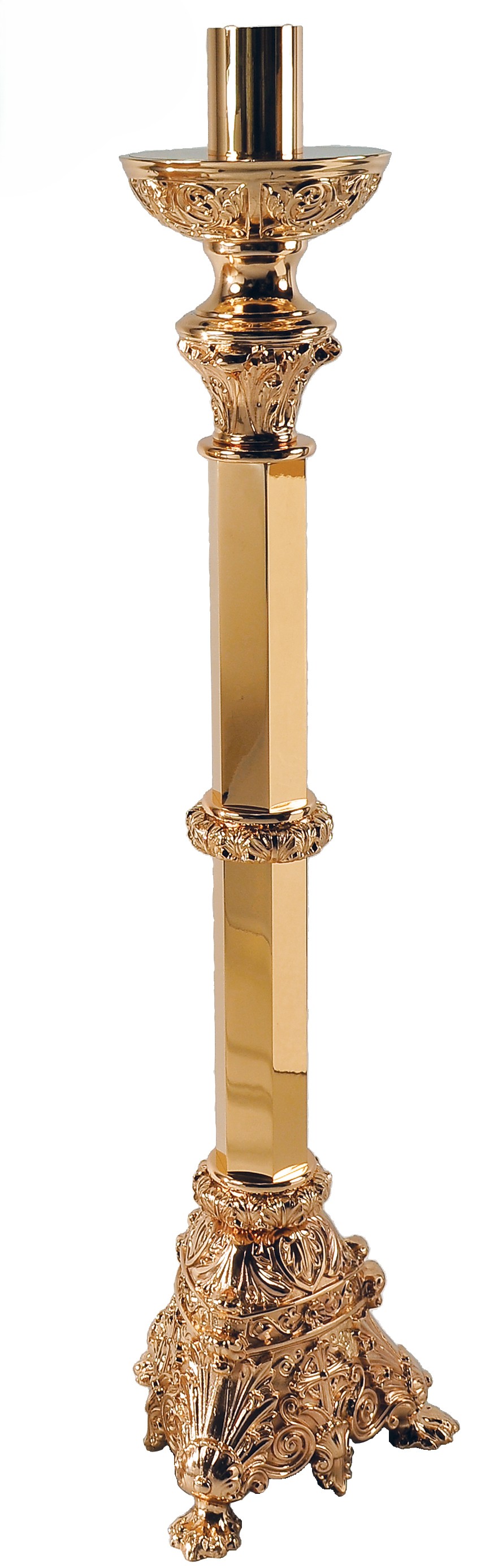 Bronze Hexagonal Candle Holder