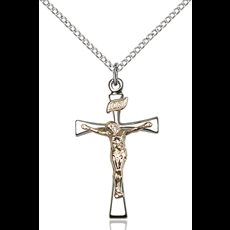 Two-Tone GF/SS Maltese Crucifix Pendant SKU 2238GF/SS/18SS