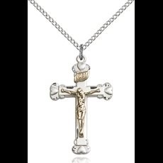 Two-Tone GF/SS Crucifix Pendant SKU 2620