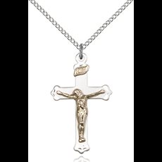 Two-Tone GF/SS Crucifix Pendant SKU 2651GF/SS/18SS