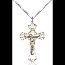 Two-Tone GF/SS Crucifix Pendant SKU 2659GF/SS/18SS