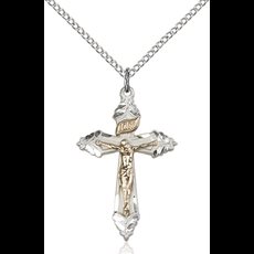Two-Tone GF/SS Crucifix Pendant SKU 2665GF/SS/18SS