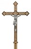 Bronze Processional Cross with Cast Aluminum Corpus