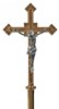 Bronze Processional Cross with Cast Aluminum Corpus