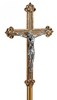 Bronze Processional Cross with Cast Aluminum Corpus