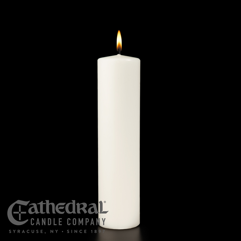 White Ceremonial Pillar Candle
