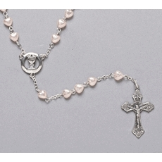 Communion Heart Rosary SKU 40127