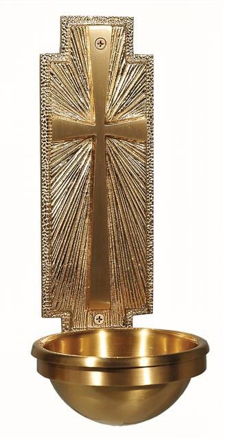 Bronze Wall-Mounted Holy Water Font