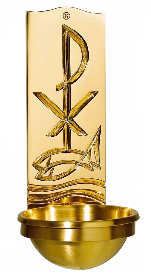 Bronze Wall-Mounted Holy Water Font