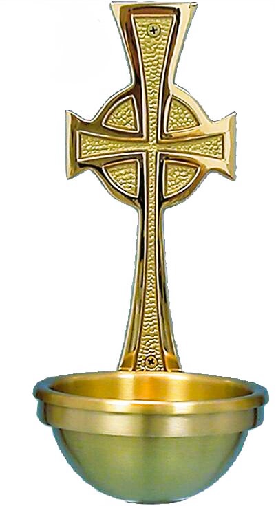 Bronze Wall-Mounted Holy Water Font