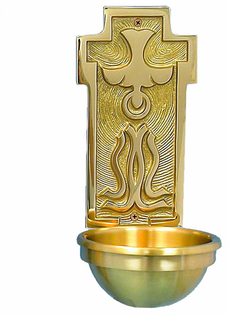 Bronze Wall-Mounted Holy Water Font