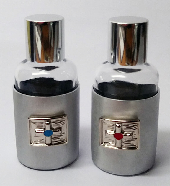 Metal Clad Cruet Set
