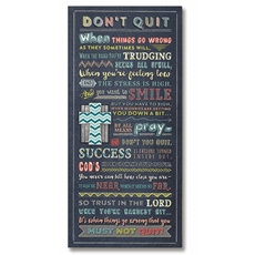 Don't Quit Plaque SKU 57251