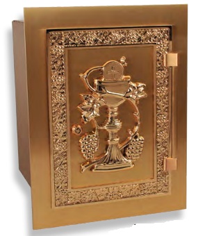 Chalice and Host Vinework Wall Tabernacle