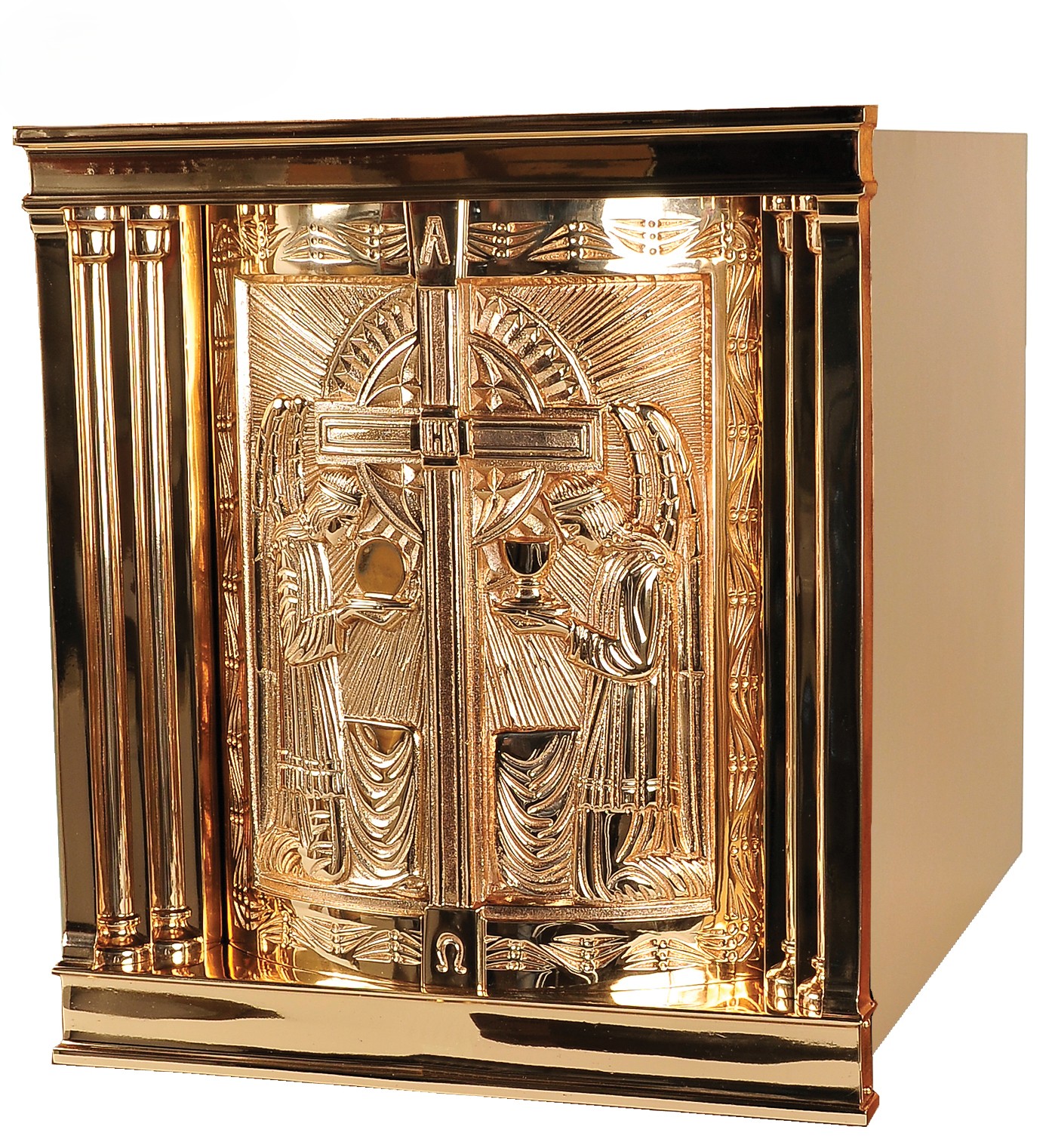 Wall Tabernacle with Figures and IHS Cross