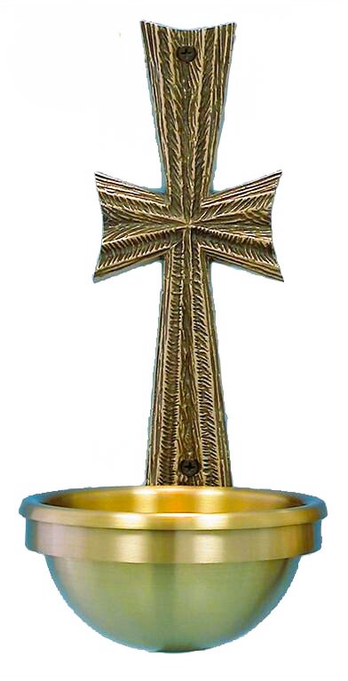 Bronze Wall-Mounted Holy Water Font