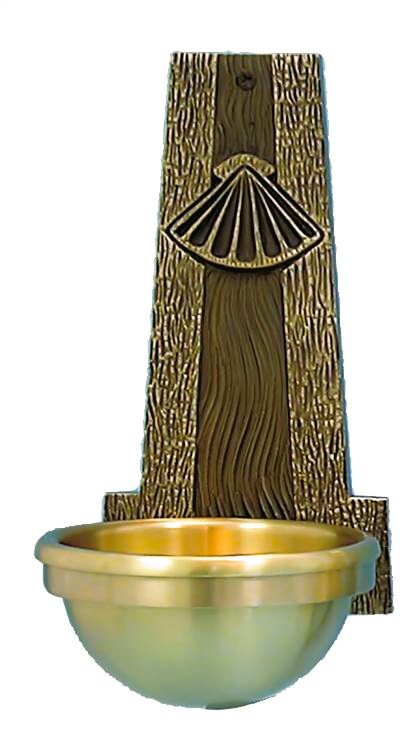 Bronze Wall-Mounted Holy Water Font