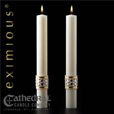 Merciful Lamb Altar Candles (Pair) Merciful Lamb Altar Candles