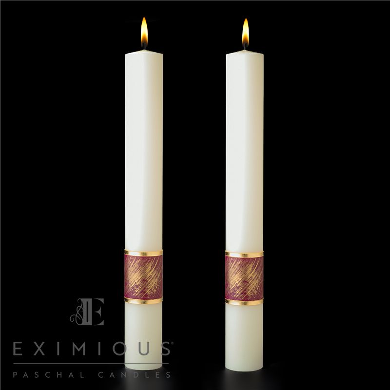 Christ Our Light Altar Candles - 1.5 x 17 (Pair)