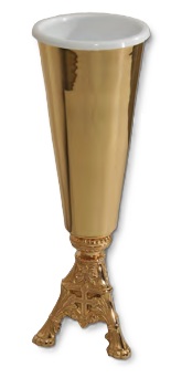 Cast Bronze Flower Vase