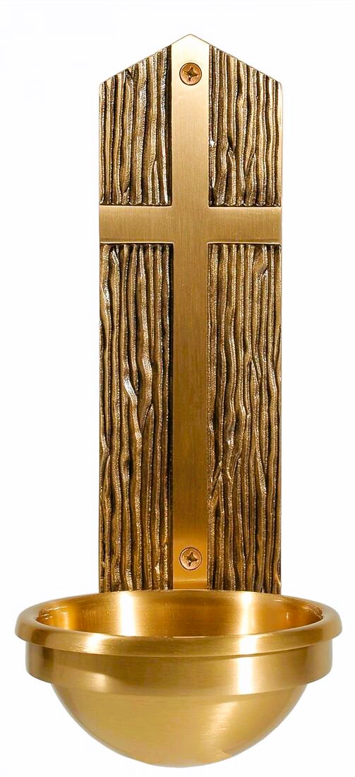 Bronze Wall-Mounted Holy Water Font
